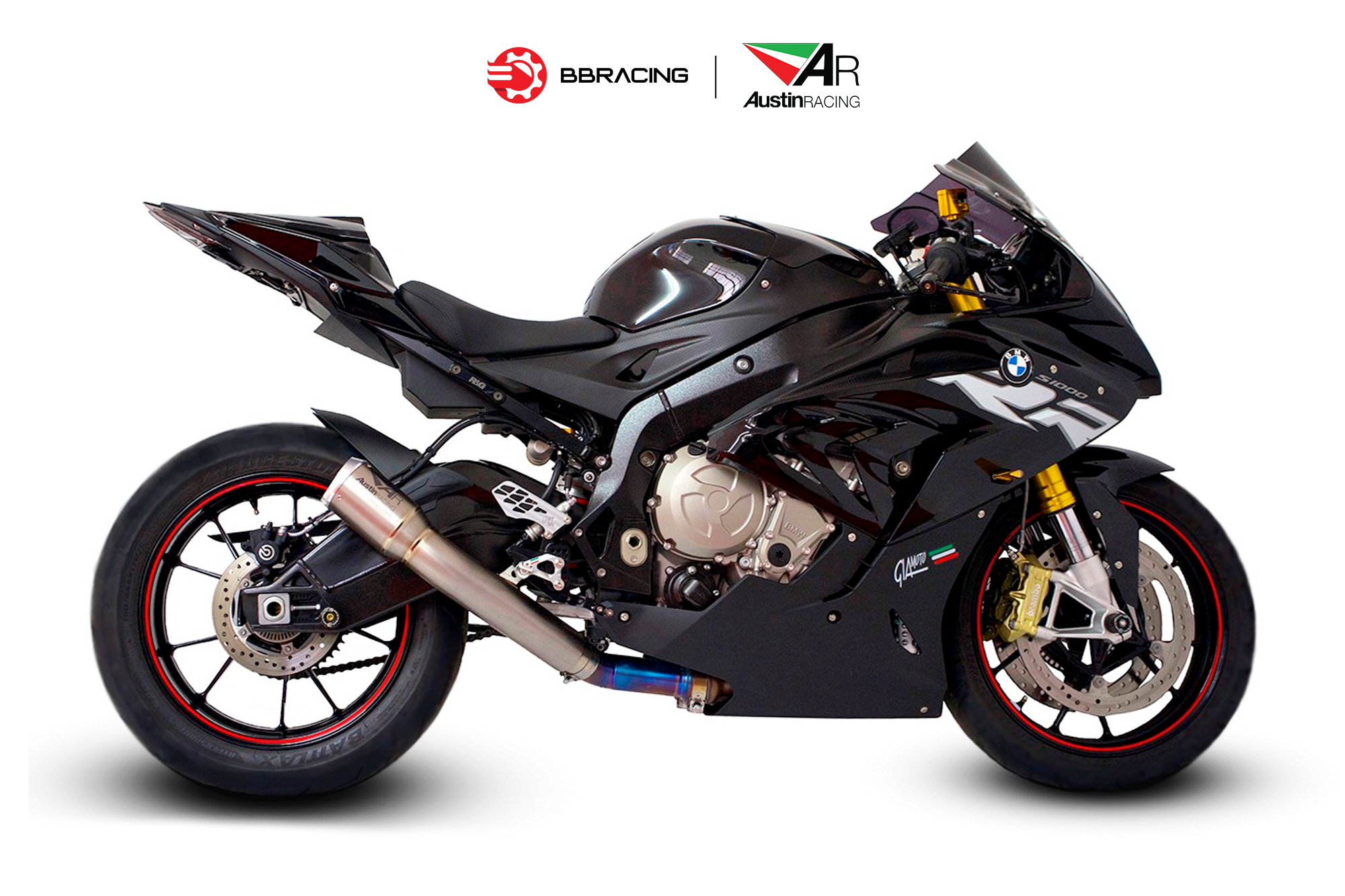 Austin Racing BMW S1000 RR 2017-19 - Decat GP1R Tem Laser