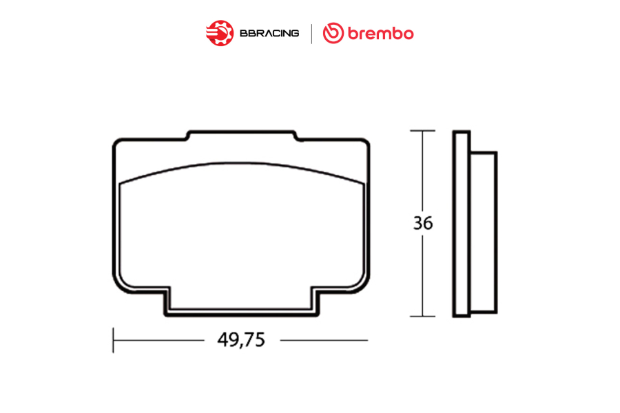 Bố Thắng Brembo Racing ID450 07934010