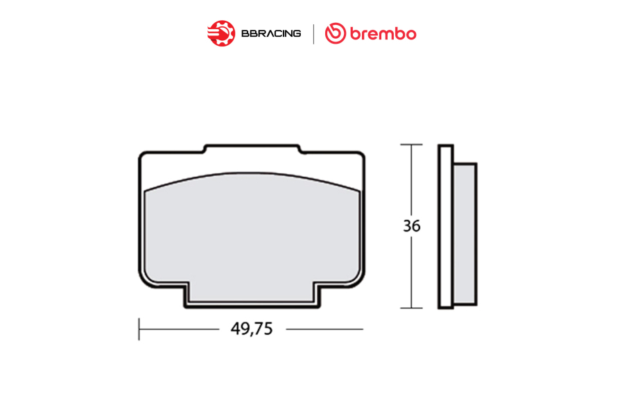 Bố Thắng Brembo Racing H38 07934040