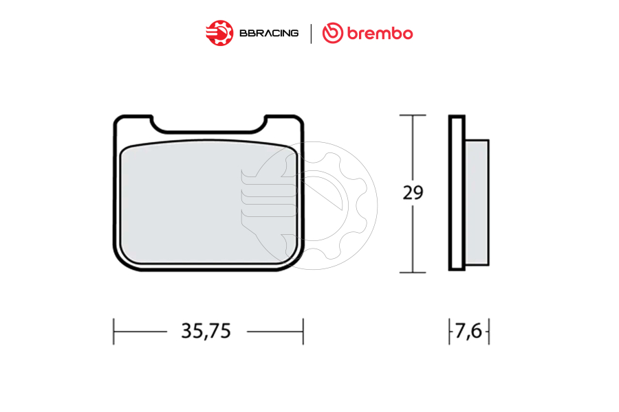 Bố thắng Brembo Racing H38 07934080