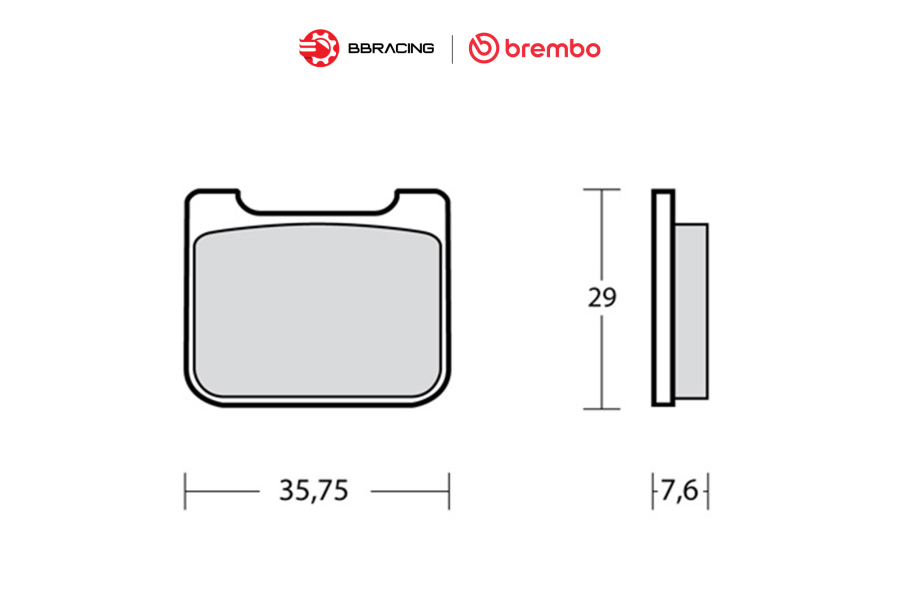 Bố Thắng Brembo Racing ID450 07934090
