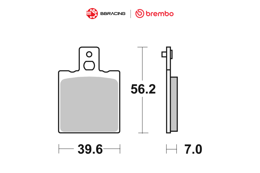 Bố Thắng Brembo Ducati Monster <2008 - Sau 07BB0106