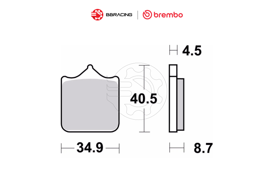 Bố Thắng Brembo BMW S1000 RR 2009-18 - Trước 07BB3396