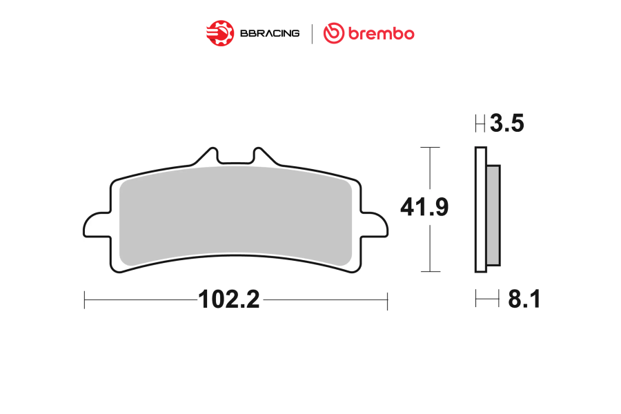 Bố Thắng Brembo M4, M50 - 07BB37LA