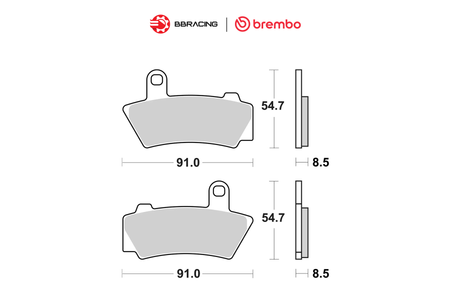 Bố Thắng Brembo BMW R18 2020-24 - Trước 07BB40SA