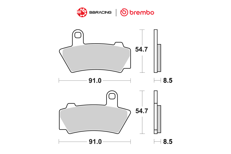 Bố Thắng Brembo BMW R18 2020-24 - Sau 07BB41SP