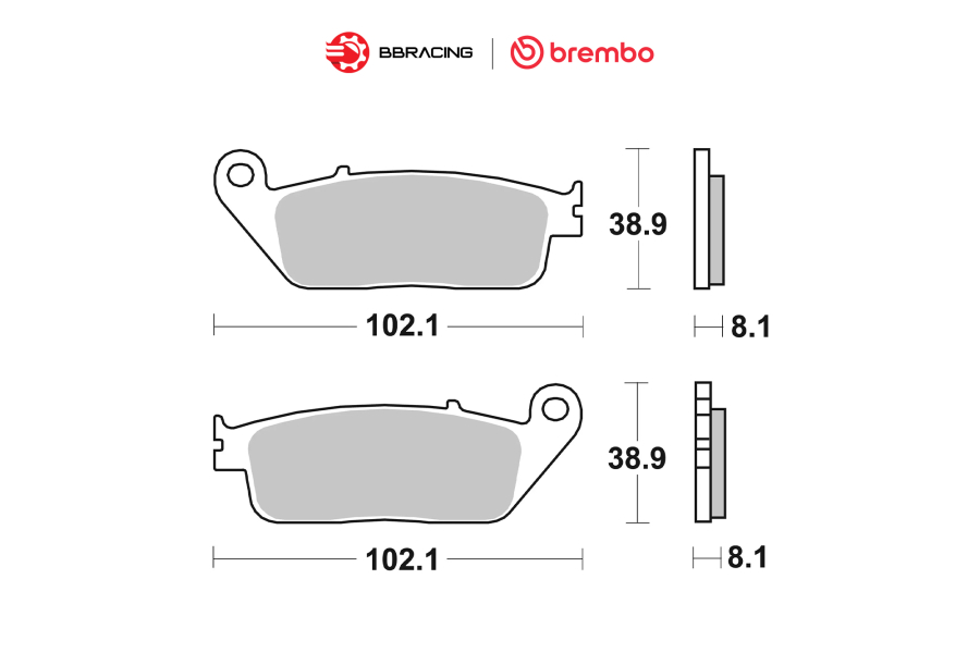 Bố Thắng Brembo Triumph T100, T120 - Trước 07HO30SA
