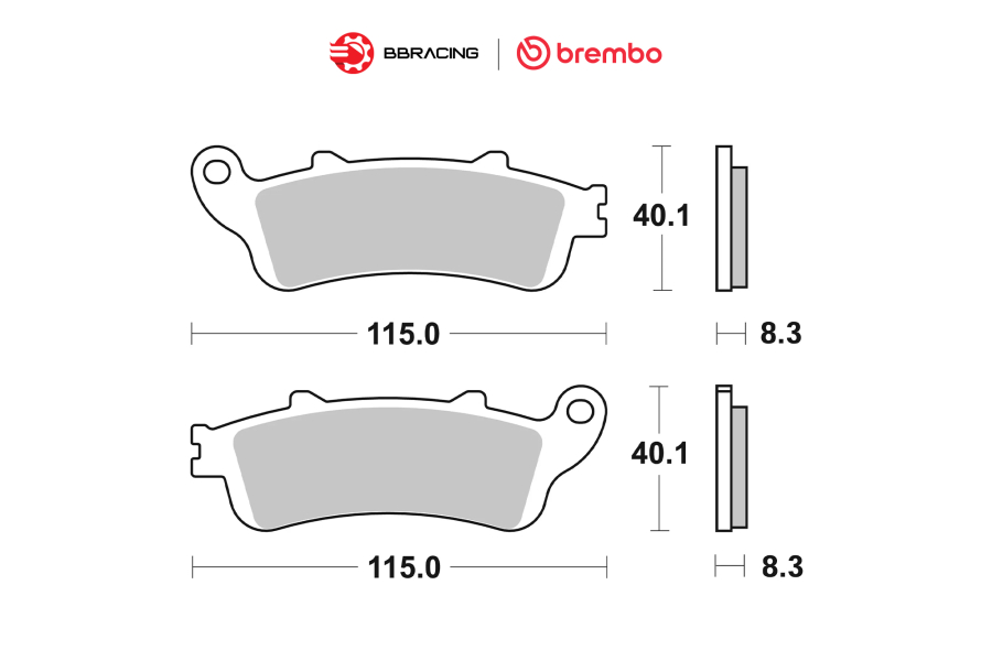 Bố Thắng Brembo Honda CB 1100 - Sau 07HO43SP