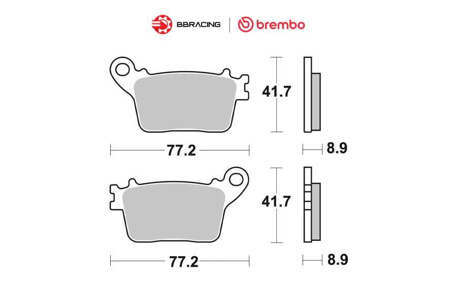 Bố Thắng Brembo Yamaha R1 2015+ - Sau 07HO59SP