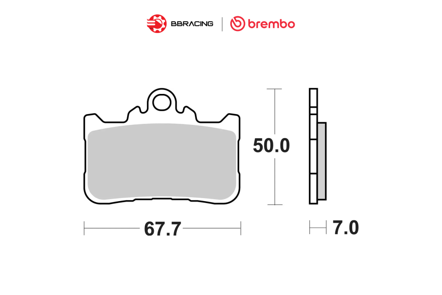 Bố Thắng Brembo Honda CB 500 X 2022-23 - Trước 07HO72SA