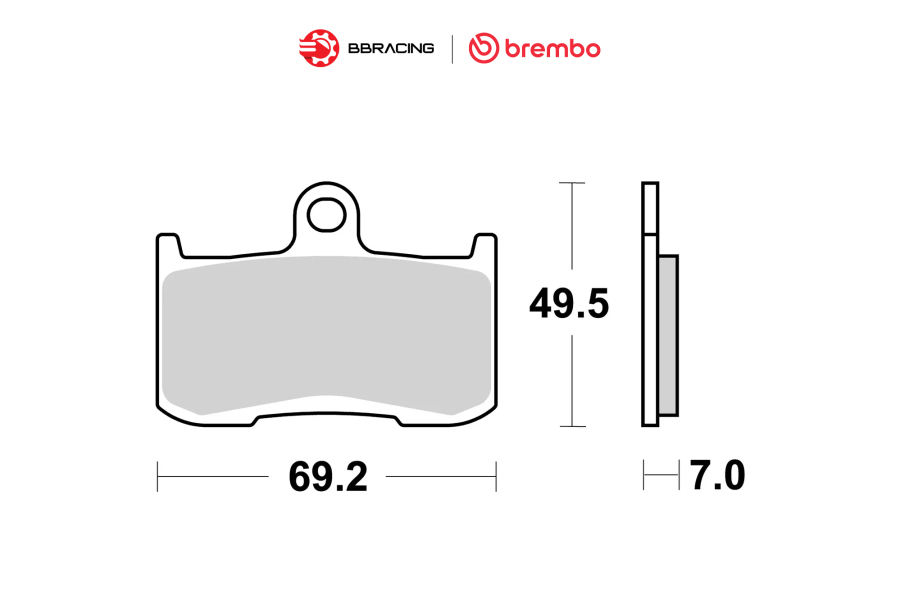 Bố Thắng Brembo Kawasaki Z900 - Trước 07KA23SA