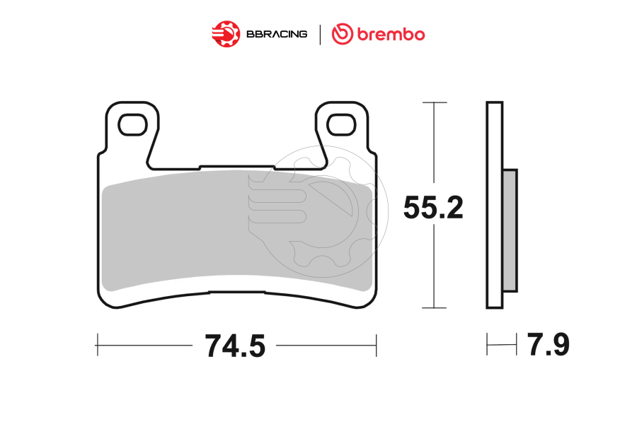 Bố Thắng Brembo Kawasaki Ninja ZX-6R 2013-25 - Trước 07KA29SA
