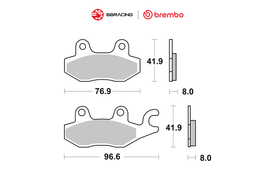 Bố Thắng Brembo Kawasaki Ninja 300, 400 - Trước 07YA22SA