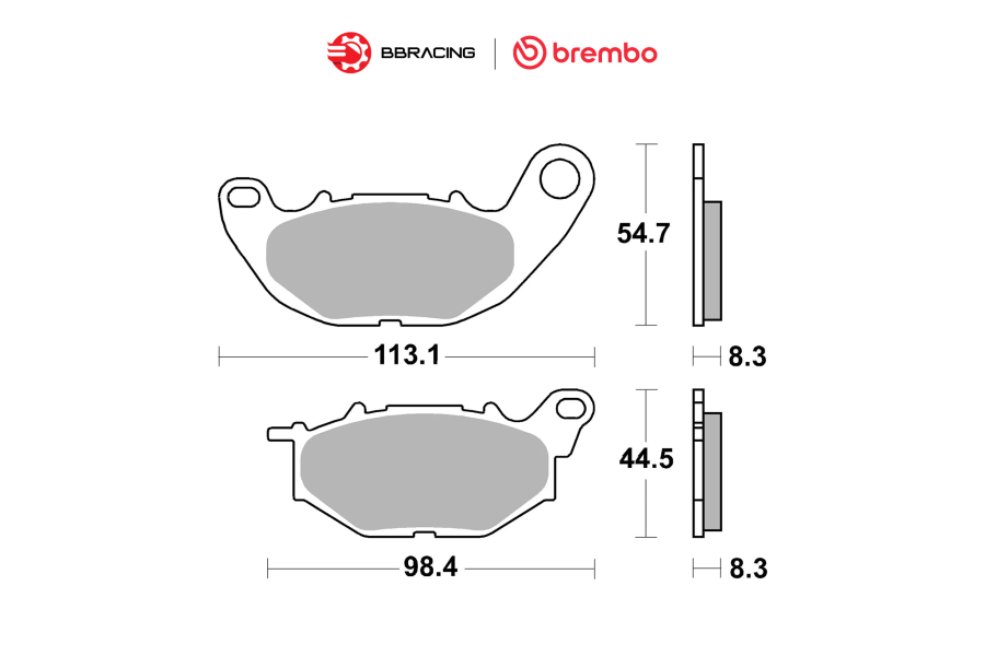 Bố Thắng Brembo Yamaha R3, MT-03 - Trước 07YA52SA