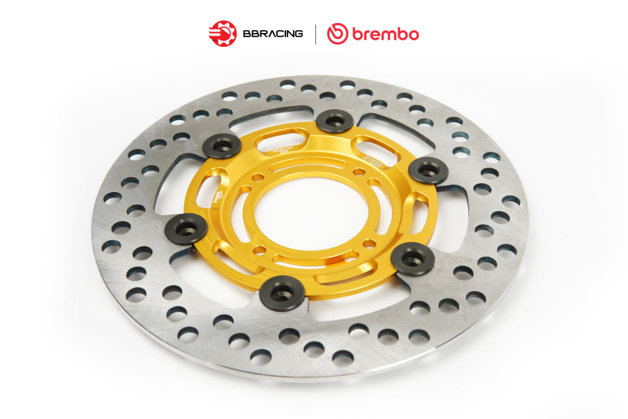 Đĩa Thắng Brembo Racing Khoen Đen 218mm