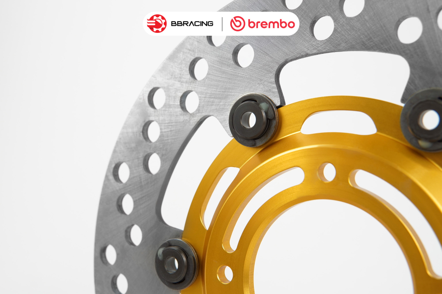 Đĩa Thắng Brembo Racing Khoen Đen 218mm