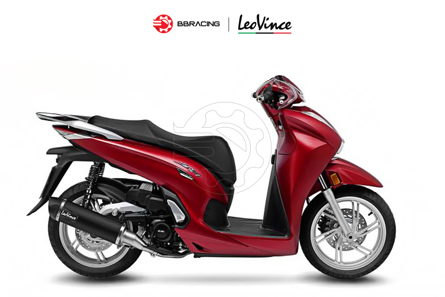 LeoVince Honda SH 350i - Slip On LV One Nero