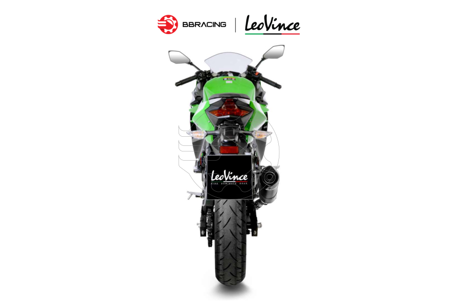 LeoVince Kawasaki Ninja 400 - Slip On One Evo
