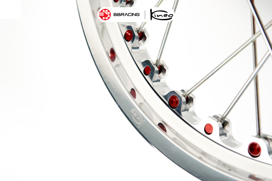 Mâm Kineo Triumph Bonneville T120 - 2.50 x 18 & 4.25 x 17 - Đỏ & Bạc