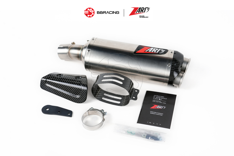 Zard BMW R12 G/S 2025-26 - Slip On "Raid 80" Carbon End Cap