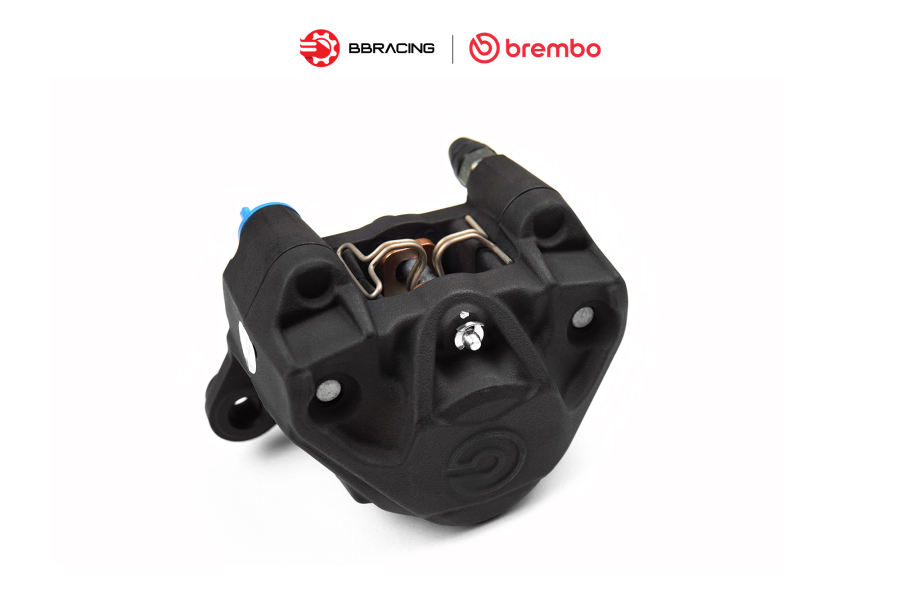 Heo Thắng Brembo P2.34 Đen Logo Bạc Trái