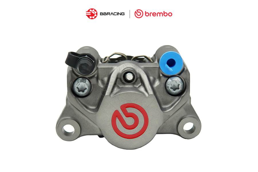Heo Thắng Brembo P2.34 Xám Logo Đỏ