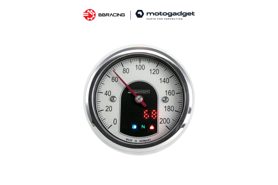 Đồng Hồ Motogadget Motoscope Tiny Viền Chrome