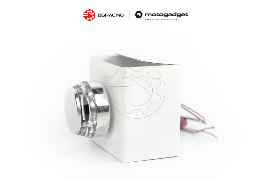 Xi Nhan Motogadget Gù Tròn Chrome - Trái