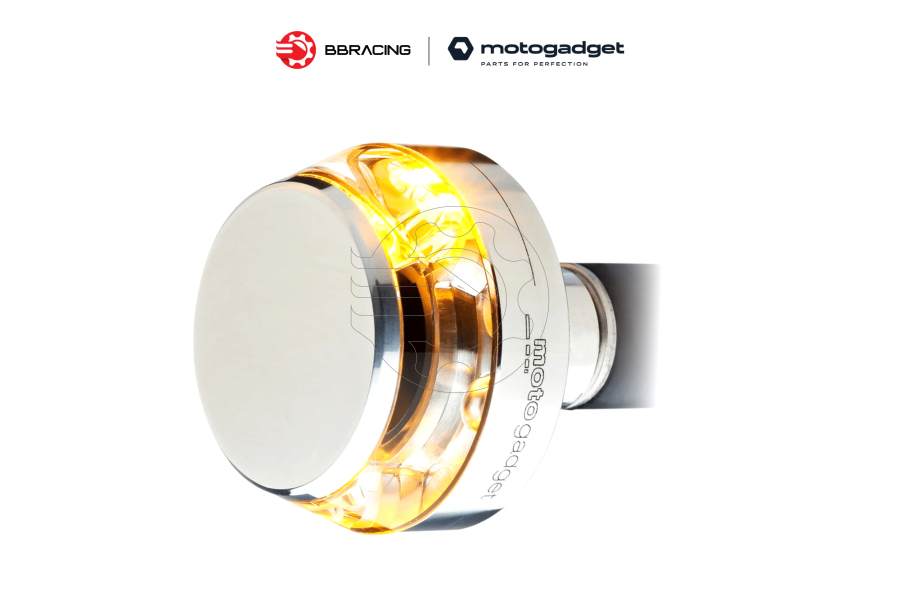 Xi Nhan Motogadget Gù Tròn Chrome - Trái