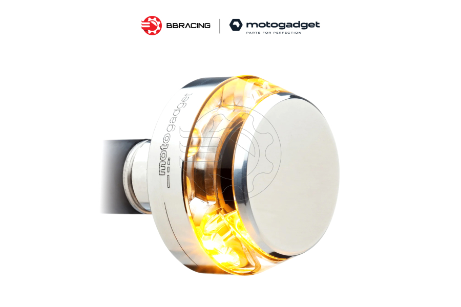 Xi Nhan Motogadget Gù Tròn Chrome - Phải