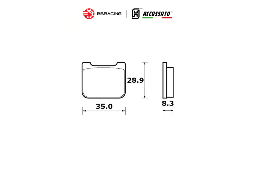 Bố Thắng Accossato P2.24 (2 Piston)