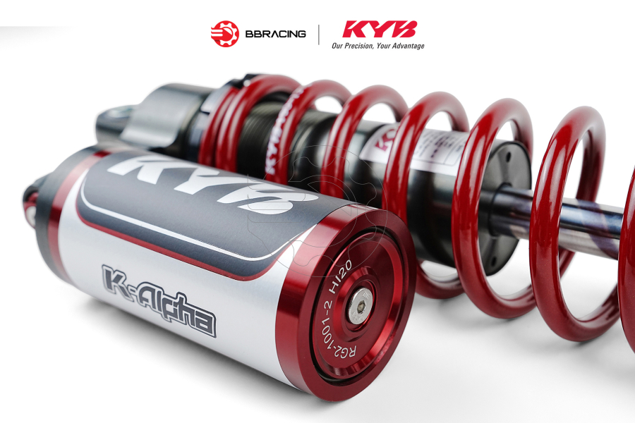 Phuộc Sau Yamaha X Max 300 (350mm) - KYB Alpha Đỏ
