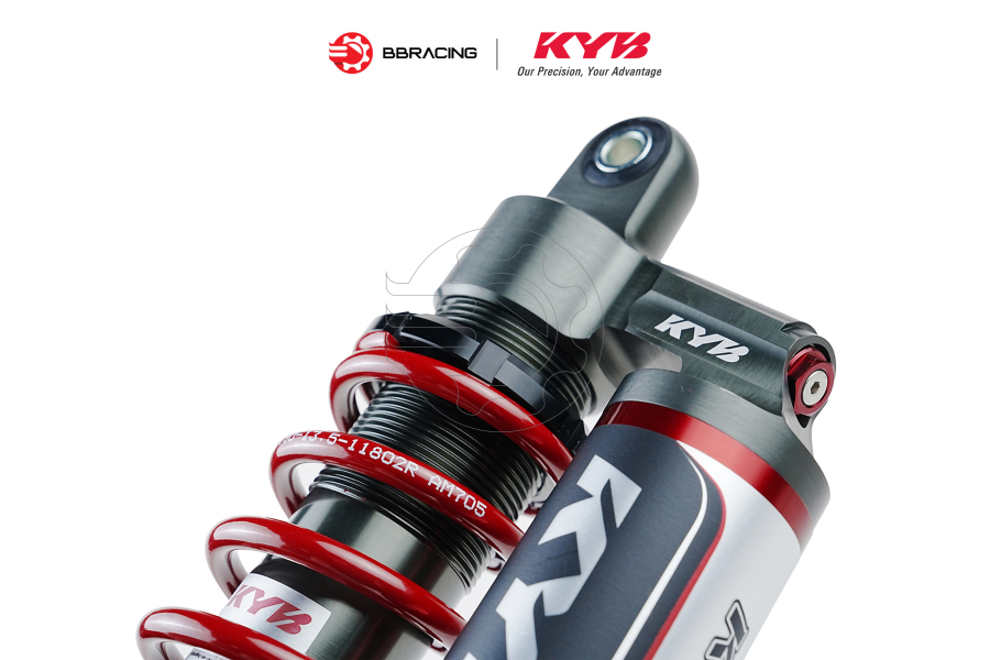 Phuộc Sau Yamaha X Max 300 (350mm) - KYB Alpha Đỏ