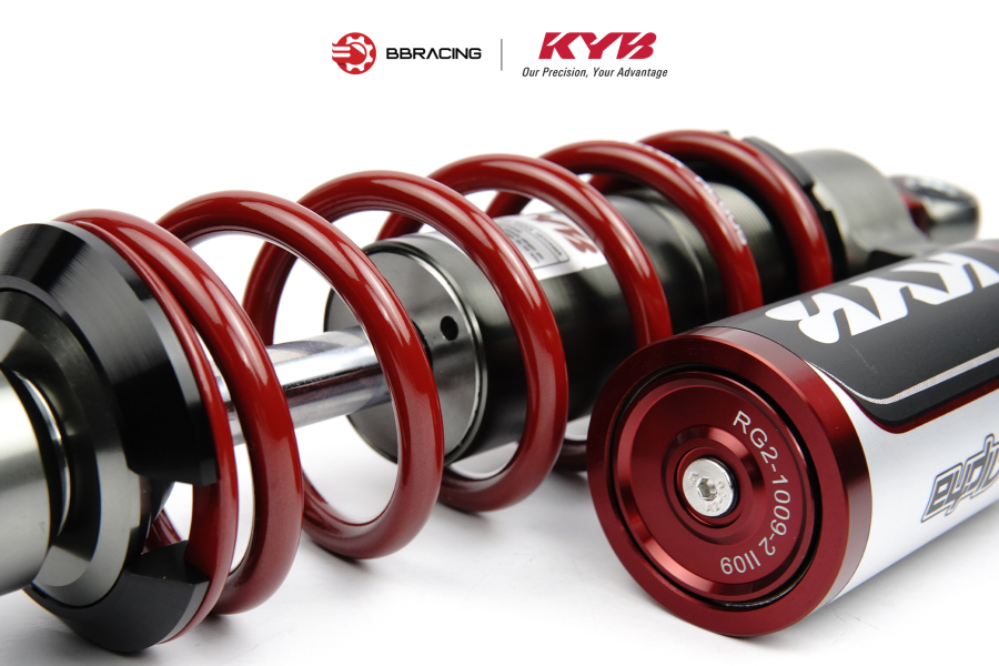 Phuộc Sau Honda Airblade 160 - KYB Alpha Đỏ