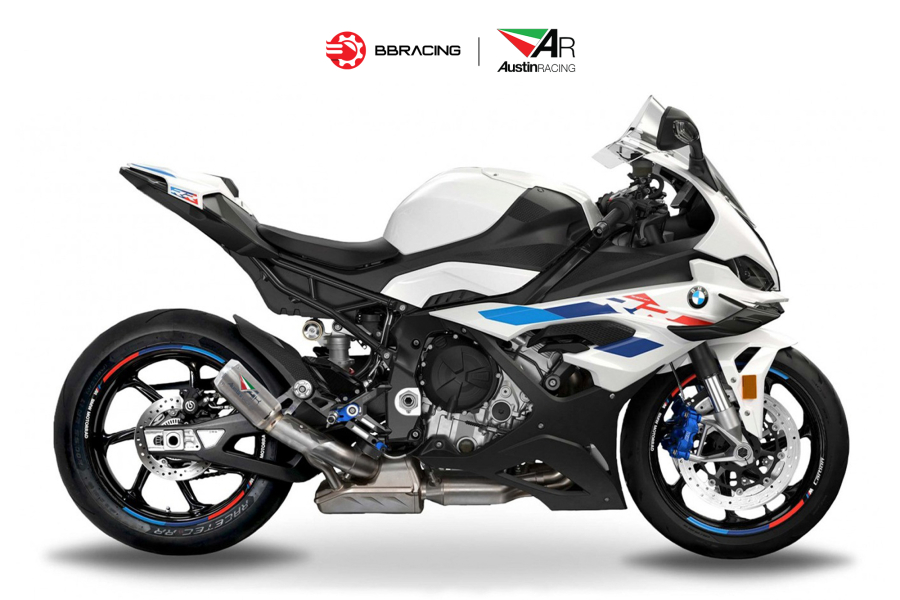 Austin Racing BMW S1000 RR 2019-23 - Slip On GP1RS Tem Màu