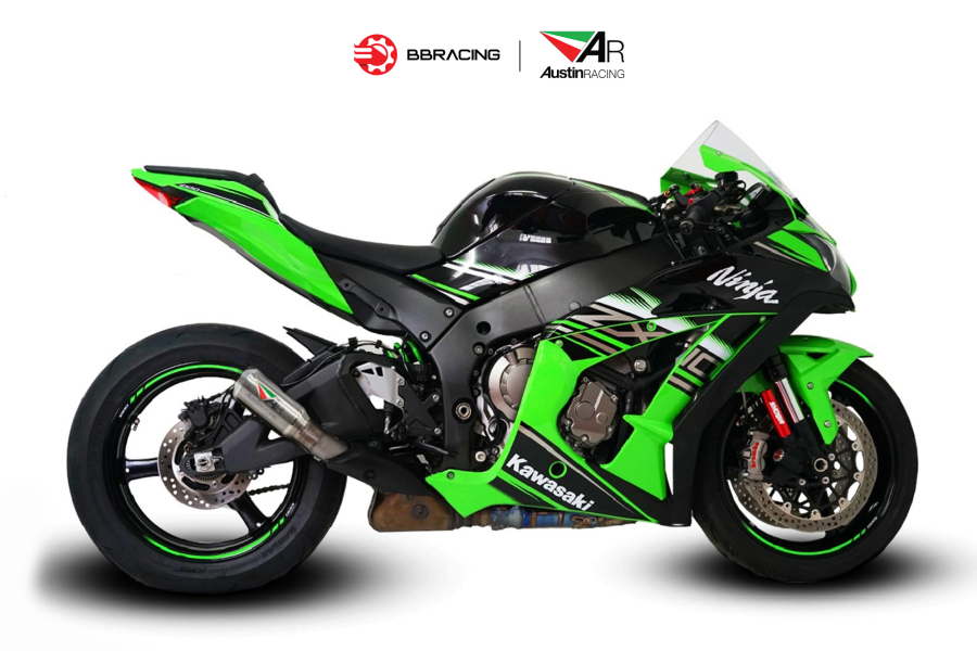 Austin Racing Kawasaki Ninja ZX-10R 2010-20 - Slip On GP1RS Tem Màu