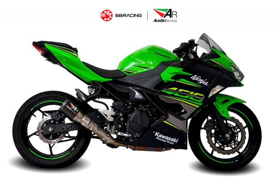 Austin Racing Kawasaki Ninja 400 - Slip On GP1R Carbon
