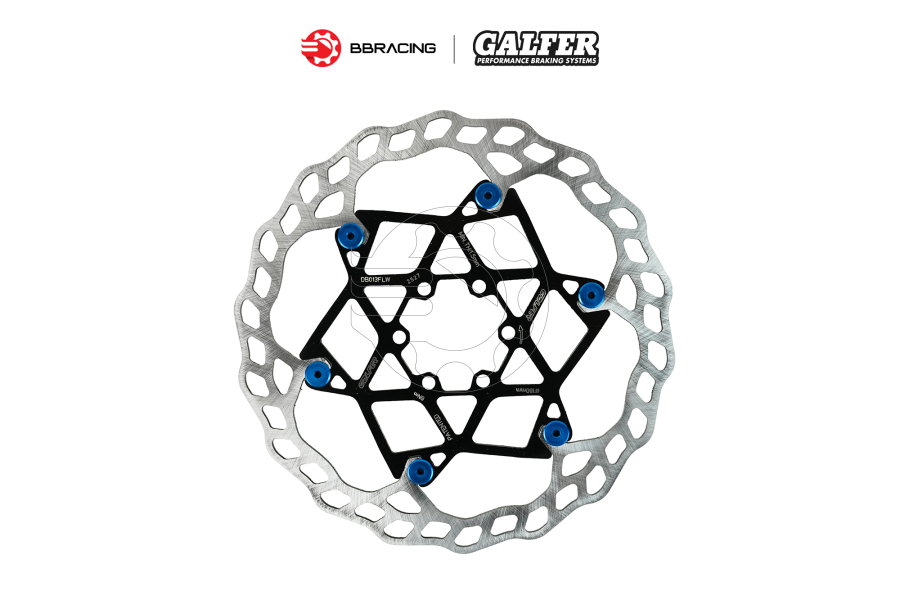 Đĩa Thắng Galfer Xe Đạp Floating 180mm - Khoen Xanh Dương