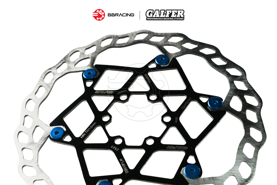 Đĩa Thắng Galfer Xe Đạp Floating 180mm - Khoen Xanh Dương