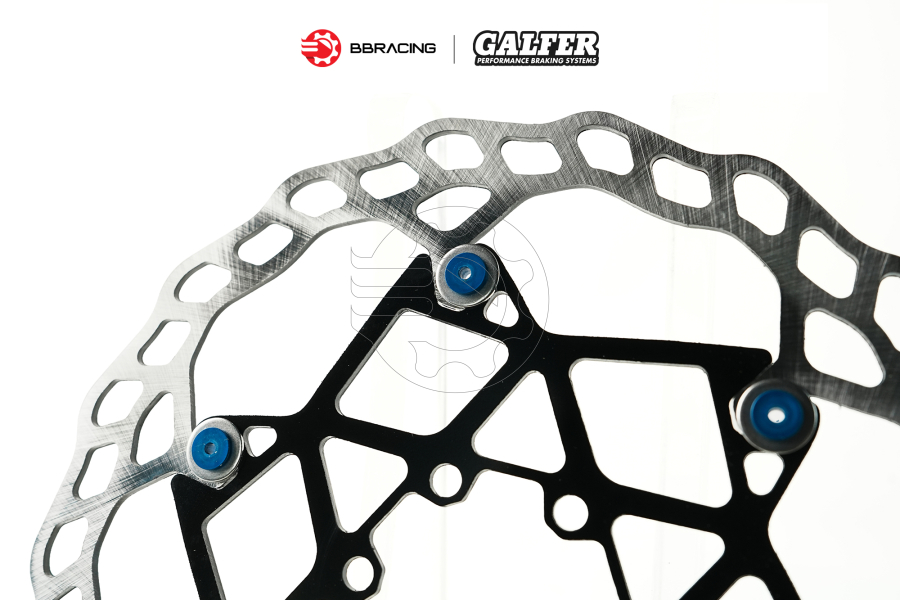 Đĩa Thắng Galfer Xe Đạp Floating 180mm - Khoen Xanh Dương