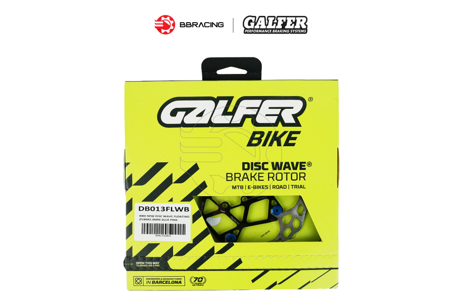 Đĩa Thắng Galfer Xe Đạp Floating 180mm - Khoen Xanh Dương