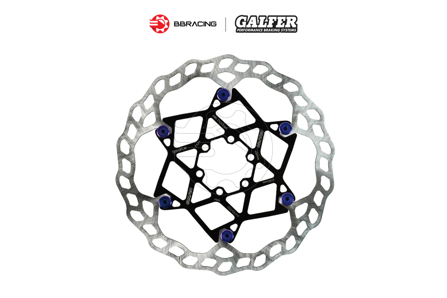 Đĩa Thắng Galfer Xe Đạp Floating 180mm - Khoen Tím