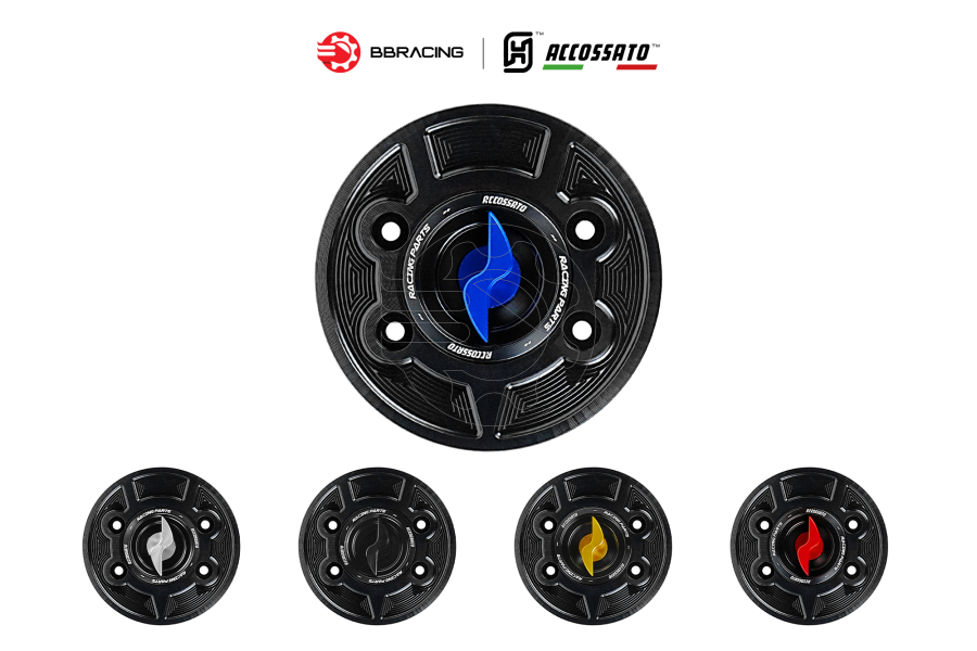 Nắp Xăng Accossato BMW FC103 Xanh Dương