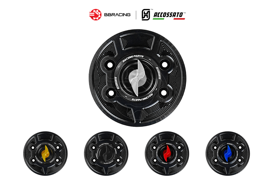 Nắp Xăng Accossato BMW FC103 Bạc