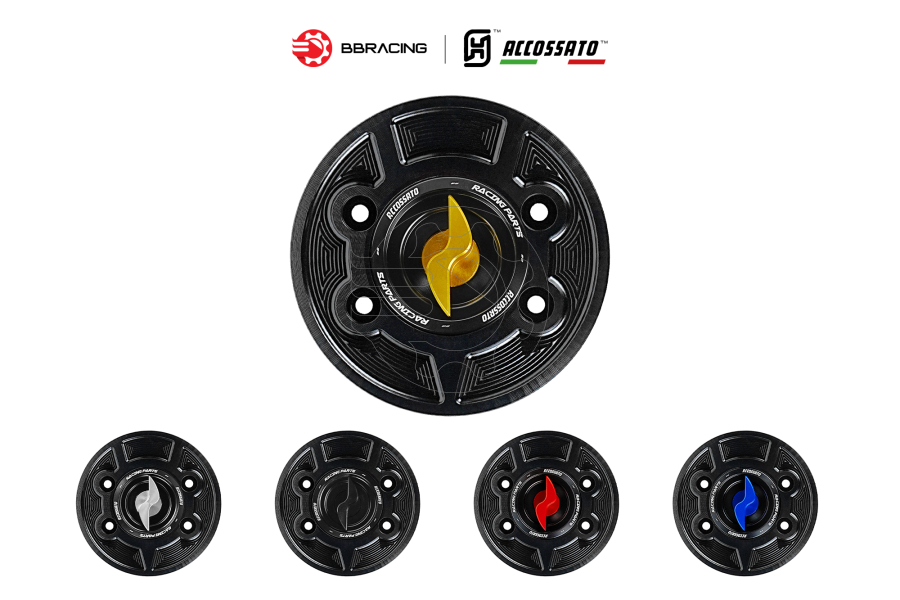 Nắp Xăng Accossato BMW FC103 Vàng