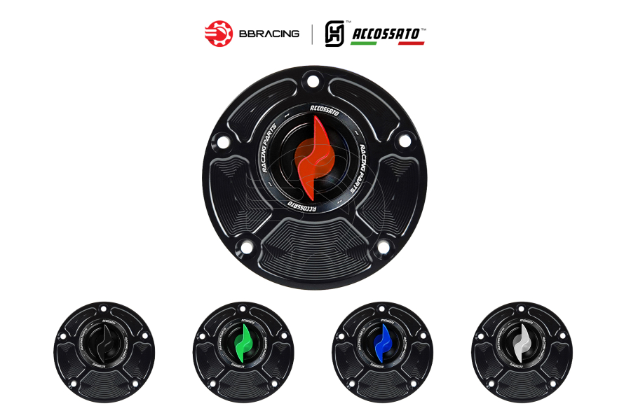 Nắp Xăng Accossato Ducati FC104 Đỏ
