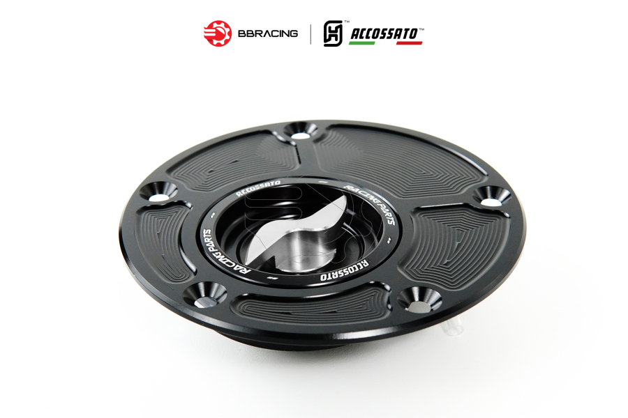 Nắp Xăng Accossato Ducati FC104 Bạc