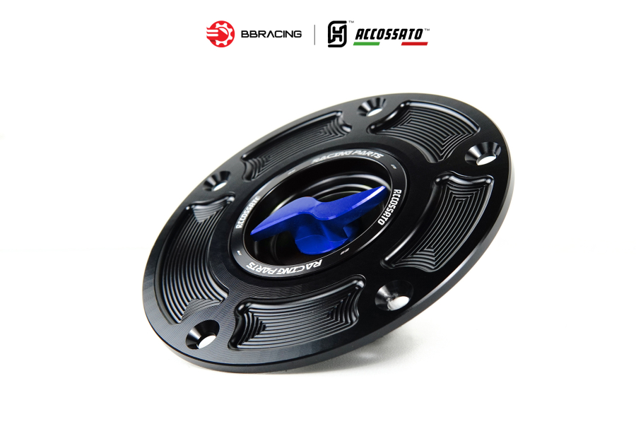 Nắp Xăng Accossato Ducati FC105 Xanh Dương