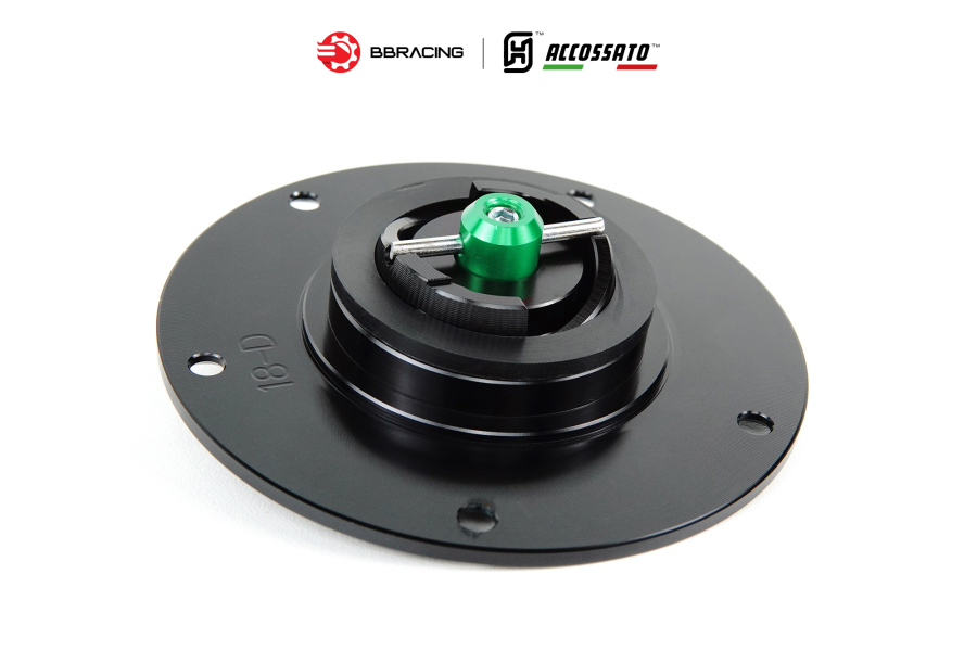 Nắp Xăng Accossato Ducati FC105 Xanh Lá