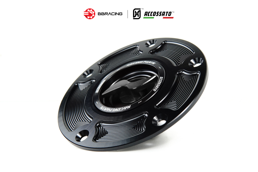 Nắp Xăng Accossato Ducati FC105 Đen